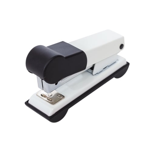 BANTEX Stapler Small with Rubber Handle White 9340 07