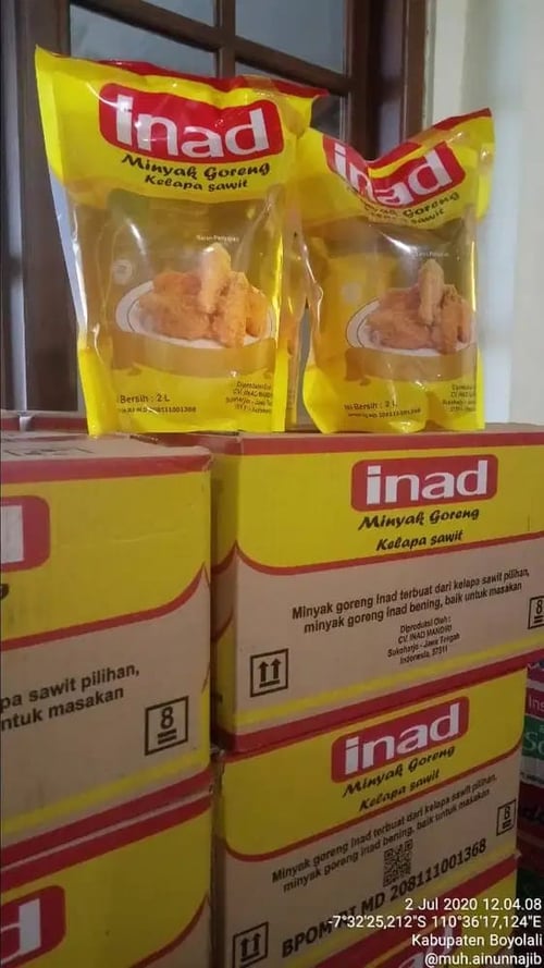 Minyak INAD 2L (1 Karton isi 6)