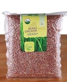 Beras merah organik 1kg