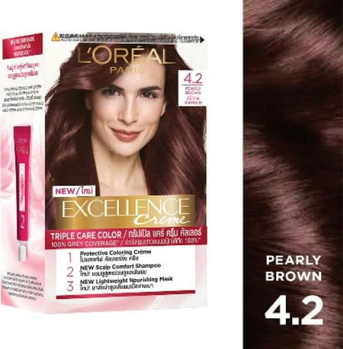 LOREAL Excellence Hair Color Creme 4.2 Pearly Brown