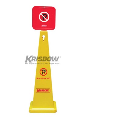 Tanda Floor Sign Cone 1170MM No Parking Krisbow KW1800275