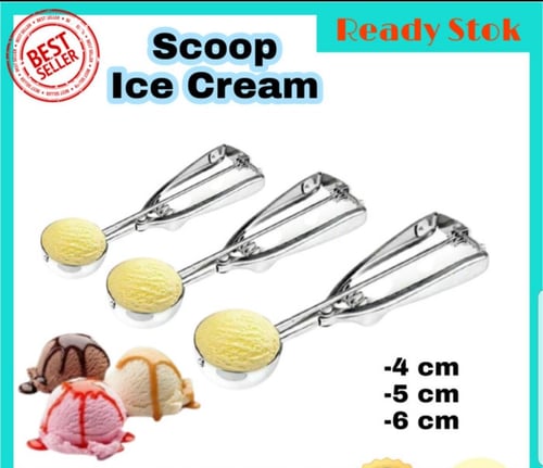 Green99 Store  SCOUP ICE CREAM  STAINLESS  6 CM