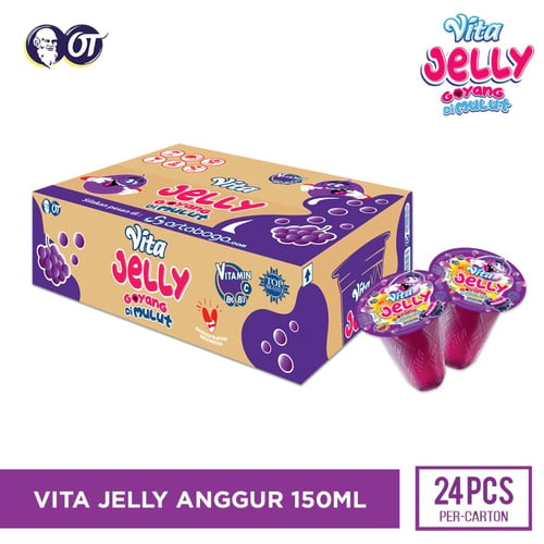 Vita Jelly Drink - Anggur 150ml - 1 Karton Isi 24 Pcs
