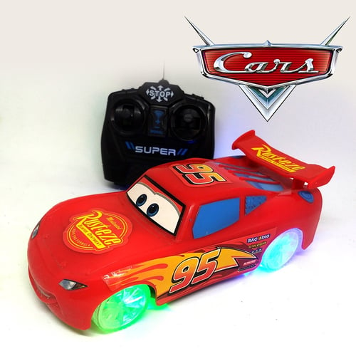 Mainan RC Cars McQueen Roda Menyala / Mainan Mobil Remote Control / Mainan remote control  / Mainan Mobil / Mobil RC / Mainan Edukasi / Mainan Anak / Promo Mainan Anak - MERAH