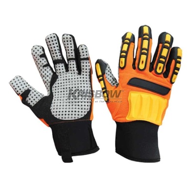 Sarung Tangan Impact Glove M-L Synthetic Leather PVC DOT Krisbow 10102102