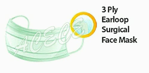 Masker SENSI 3-Ply Earloop Surgical Face Masks