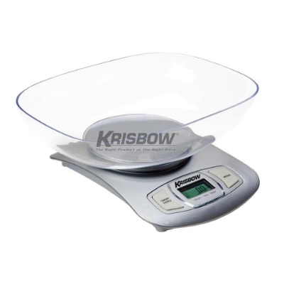 Timbangan Electronic Kitchen Scale 5KG Bowl Pan Krisbow 10110674