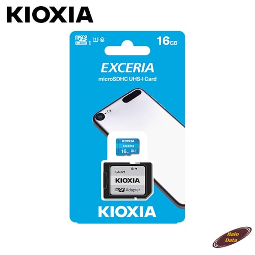MicroSD 16GB KIOXIA SDHC UHS-1 Class 10 R100 Exceria with Adapter