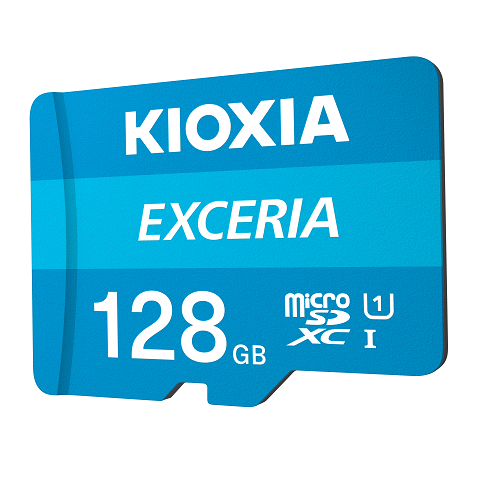 MicroSD 128GB KIOXIA SDXC UHS-1 Class 10 R100 Exceria with Adapter