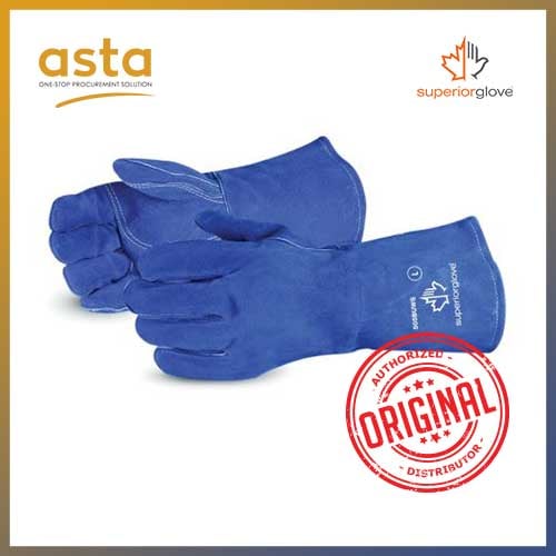 Endura Blue MIG Welding Gloves  Superior Glove 505BUWS