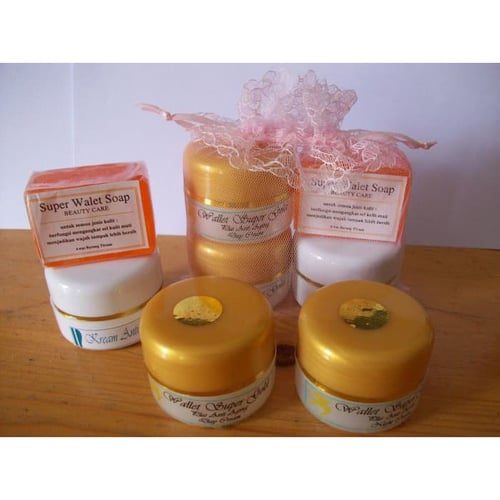 Cream Walet Gold Original Pemutih Wajah/Krim Wallet + Bonus Anti Alergi