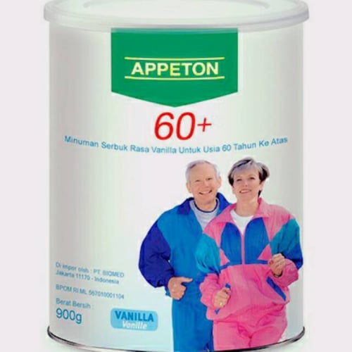 Susu appeton 900gr manula 60+ Vanilla penambah berat badan / susu gemuk orang tua