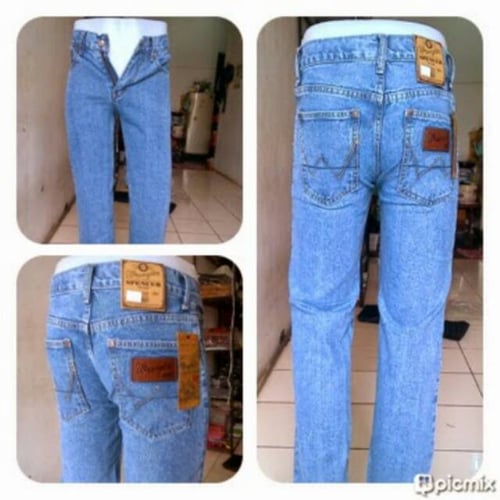 Celana Panjang Jeans wrangler pria/denim Reguler Fit model standar