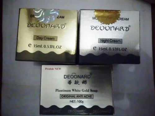 Deoonard gold & silver cream pemutih wajah