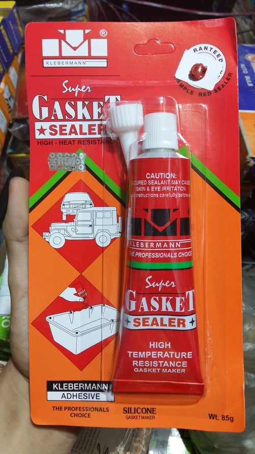 KLEBERMANN Lem Gasket Maker-Silikon Merah-Paking 85gr