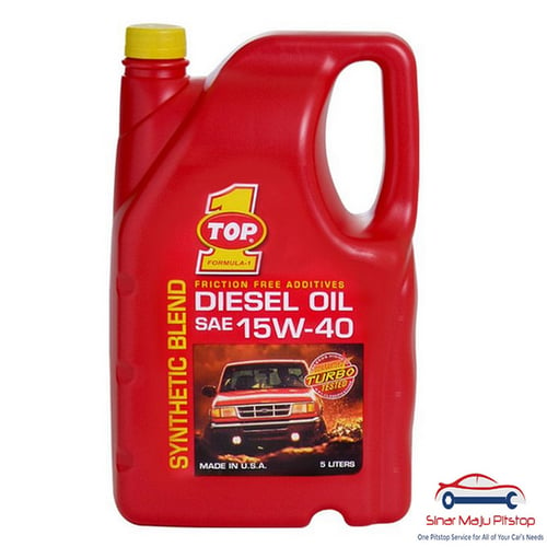 TOP 1 Diesel Oil Pelumas Oli Mobil Diesel 5L SAE 15W-40