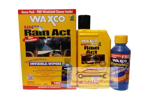 WAXCO Rain Act Pelindung Kaca Mobil dari Air Original 250ml