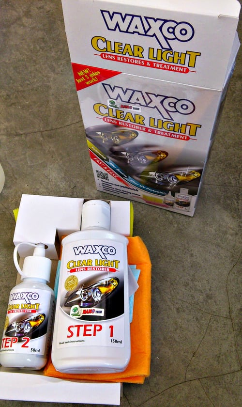 WAXCO Clear Light Lens Restores and Treatment UV Protector