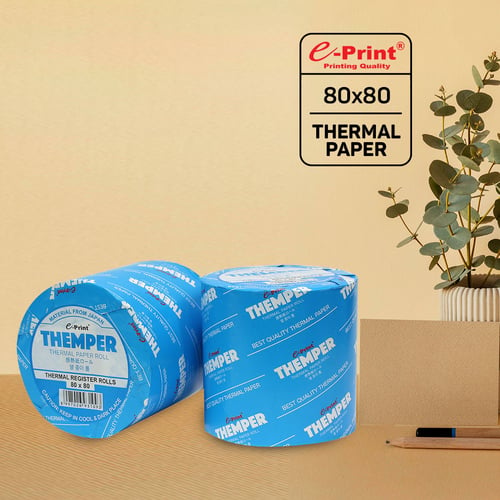 e-Print Kertas Struk Parkir Thermal Paper Themper Ukuran 80x80