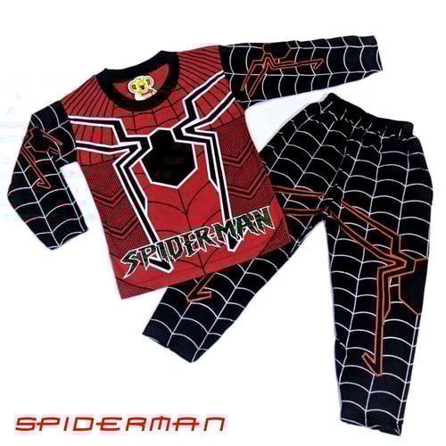 baju stelan anak laki laki spiderman baju tidur anak piyama spiderman 1 10 tahun