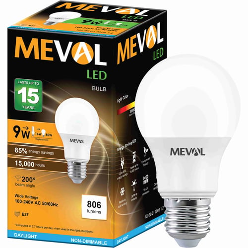 Meval LED Bulb 9W - Putih