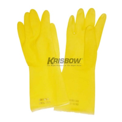 Sarung Tangan Glove Latex Yellow L Krisbow KW1000251
