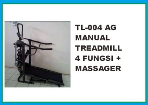 Manual Treadmill 4 Fungsi + Massanger