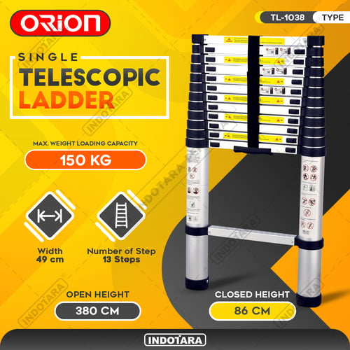 Tangga Lipat Teleskopik 3.8M - Orion Telescopic Ladder TL1038