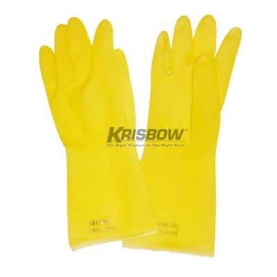 Sarung Tangan Glove Latex Yellow M Krisbow KW1000250