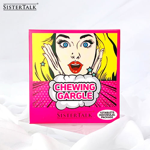 SISTERTALK Chewing Gargle (Peach Scent) 12 tablets