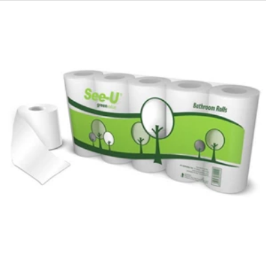See-U Bathroom Tissue Non Emboss Green 215 Sheets