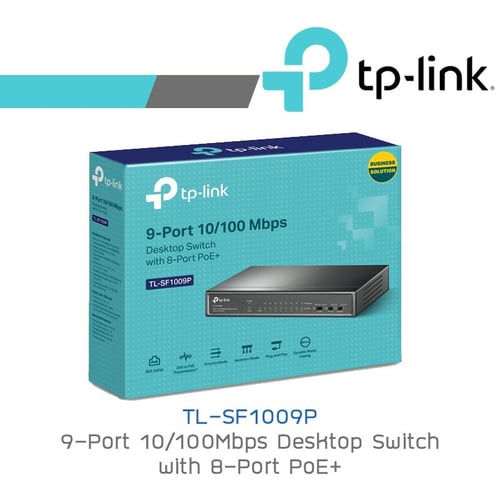 TP-Link TPLink TL-SF1009P Switch 9 Port