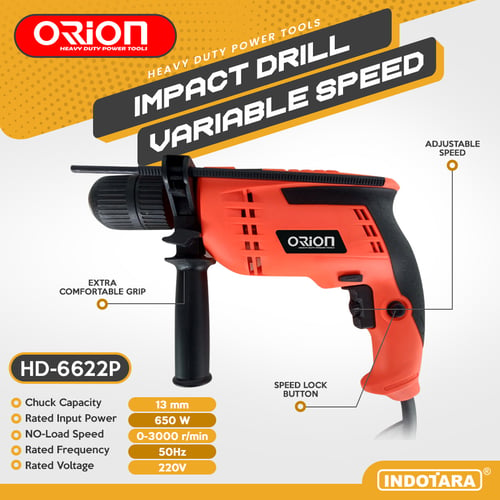 Mesin Bor listrik elektrik / Electric Impact Drill Orion HD6622P