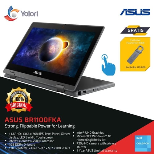 ASUS BR1100FKA-BP0464T Cel-N4500 4GB 128GB Intel UHD Windows 10 Touchscreen