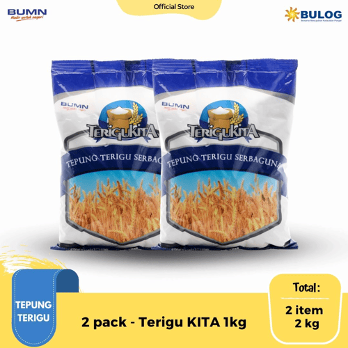Jual Tepung Terigu KITA 1kg 2 pack BULOG Ralali com