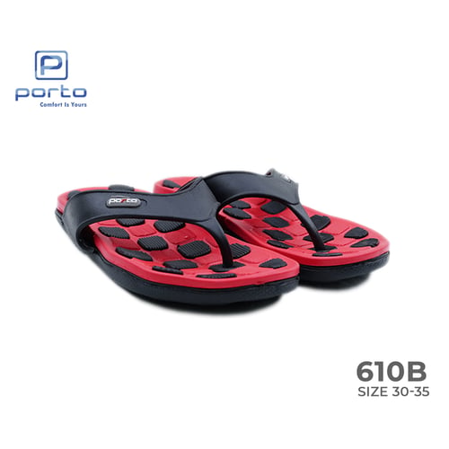 Sandal Jepit Kotak-Kotak Remaja Unisex Porto 610B