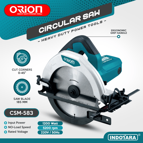 Circular Saw / Mesin Potong Kayu Orion CSM583 Diameter Blade 7 Inch