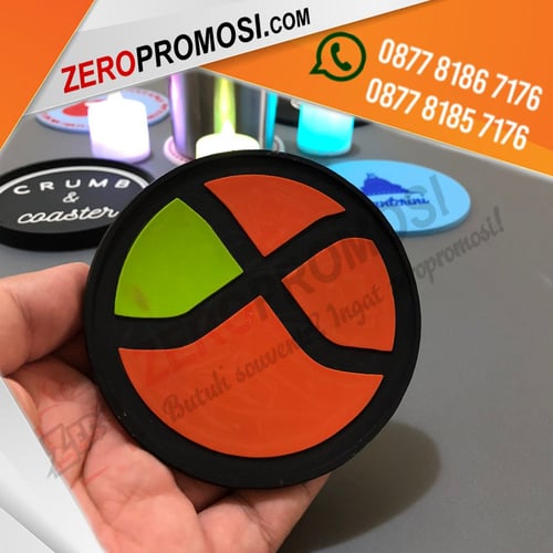 Souvenir Tatakan Gelas Bahan Karet - Rubber Coaster Promosi