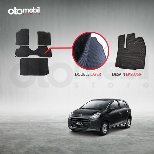 Karpet Mobil Daihatsu Ayla Bahan Double Layer Rubber Eva Premium