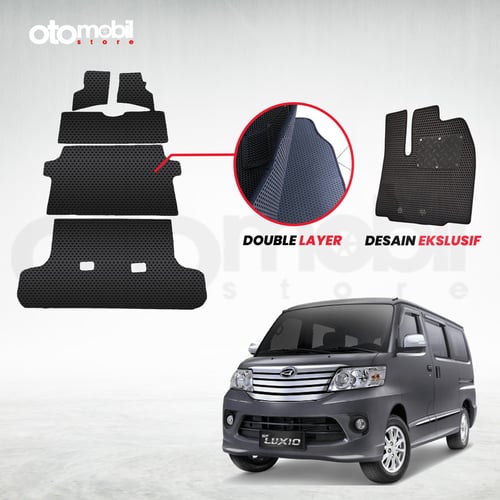 Karpet Mobil Daihatsu Luxio Bahan Double Layer Rubber Eva Premium