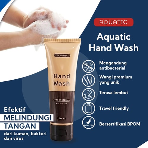 Aquatic hand wash 100 ml antibacterial antiseptic with triclosan