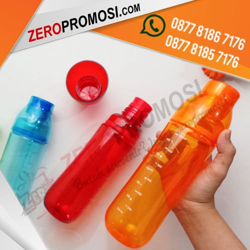 Souvenir Botol Minum Plastik Tumbler Tracker WB-106 Cetak Logo Murah