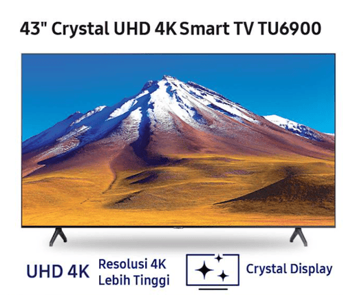 Samsung 43 inch 4K Crystal UHD Smart TV