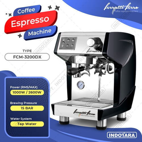 Mesin Kopi Espresso / Espresso Machine Ferratti Ferro FCM3200DX - MATTE BLACK
