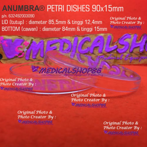 ANUMBRA Petri Dishes 90x15mm