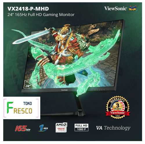Monitor Gaming 24 ViewSonic VX2418 P MHD 165Hz 1ms Adaptive Sync