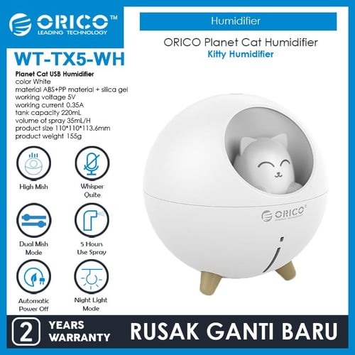 ORICO USB Humidifier Planet Cat - WT-TX5-WHITE