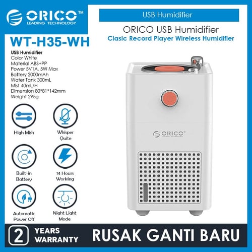 ORICO USB Humidifier 2000 mAh - WT-H35-WHITE