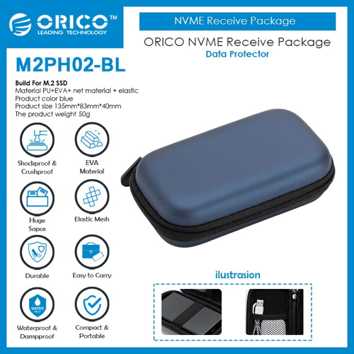 ORICO NVME SSD Protector Storage Bag - M2PH02
