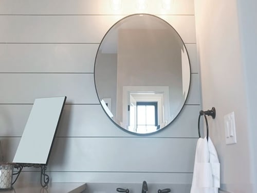 Cermin Bulat/Cermin Dinding/Cermin Minimalis/Cermin Ukuran D 40 cm